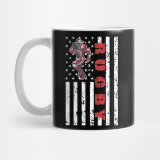 Rugby American Flag - US Sports Mug